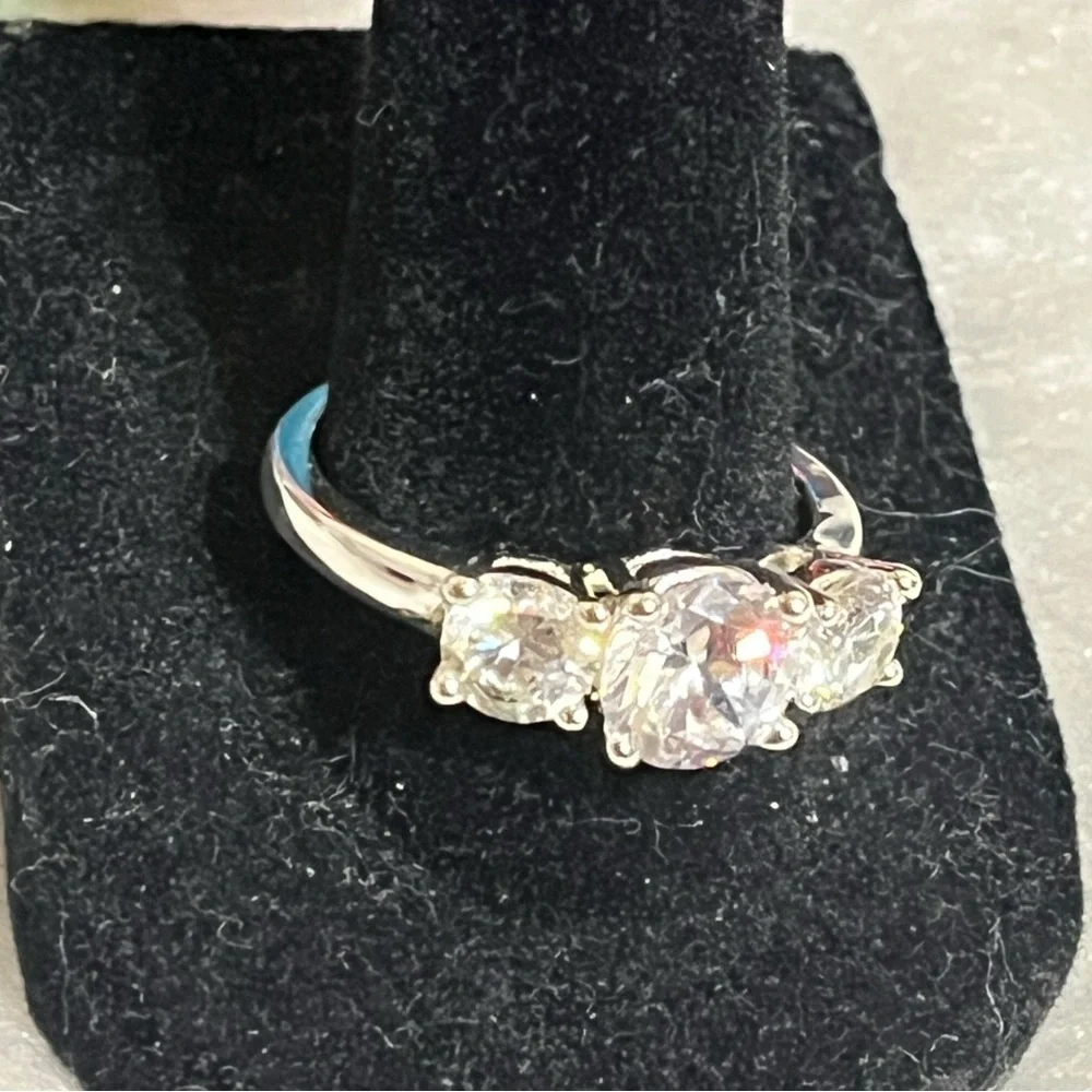 Nataliya V Collister Triple Stone Ring